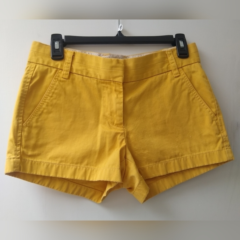 J. Crew Chino Shorts Size 2 Mustard